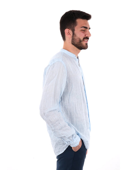 F.B. CAMICIA LINO - CIELO