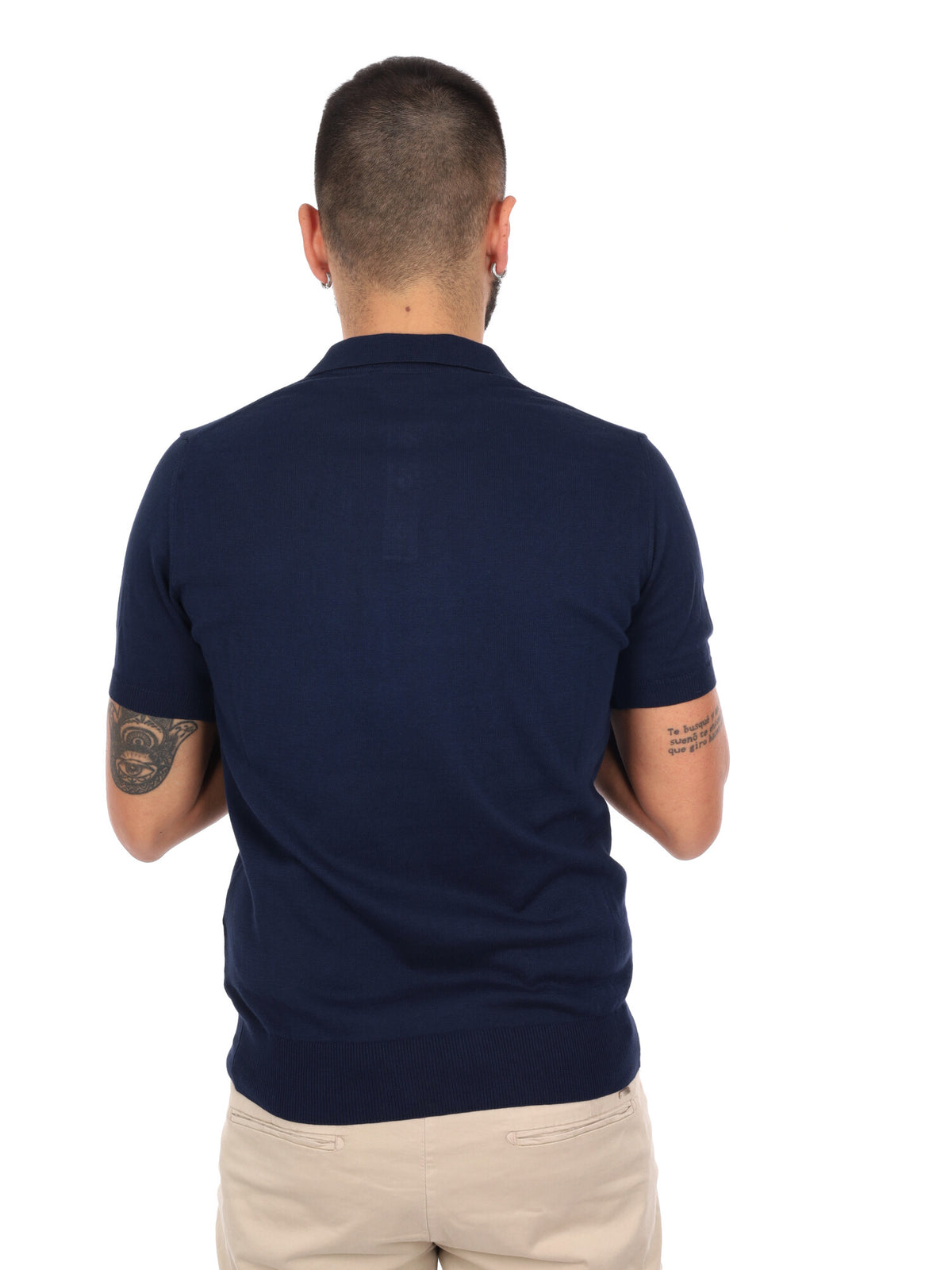 F.b. polo maglia da uomo blu