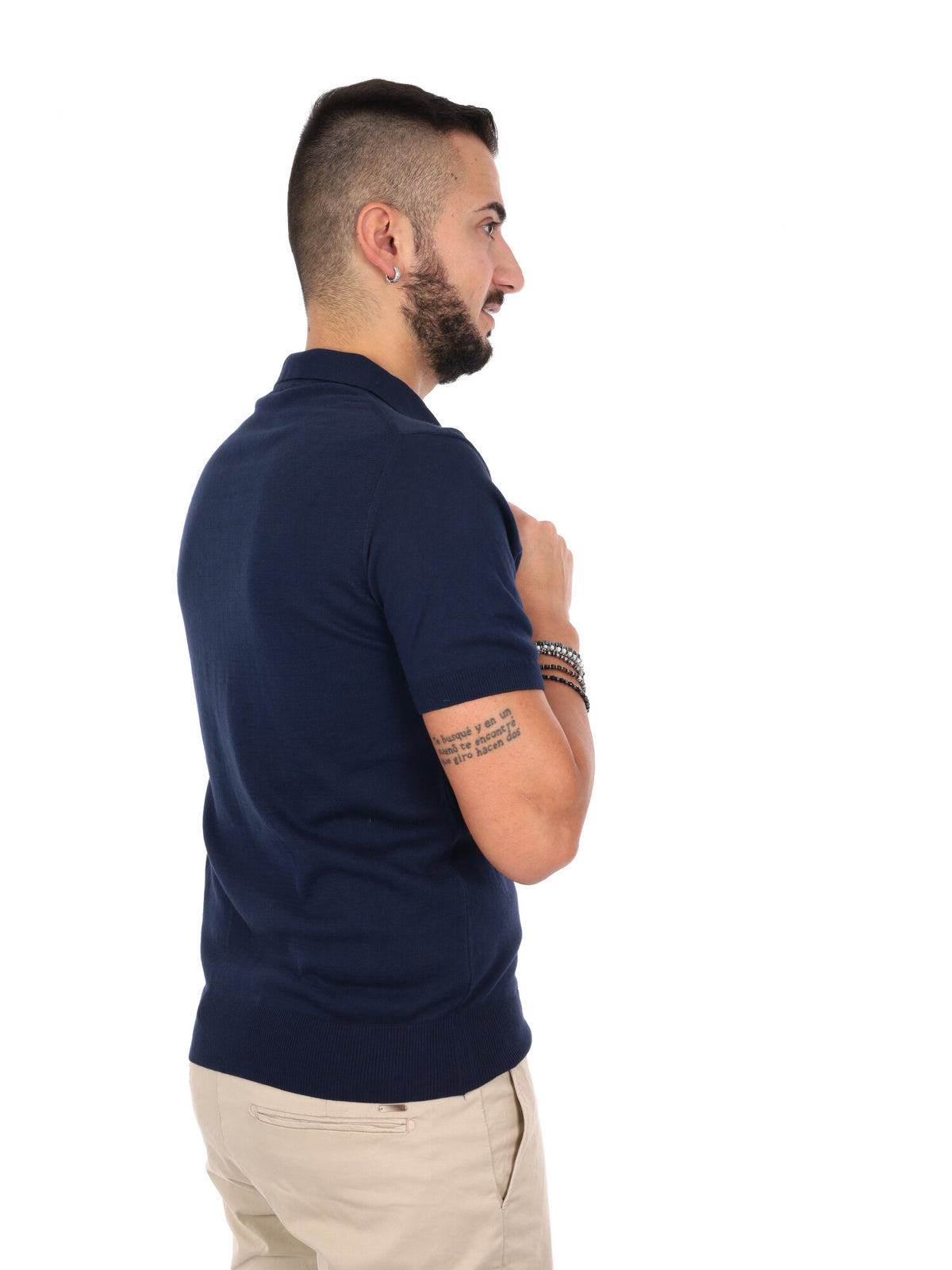 F.b. polo maglia da uomo blu