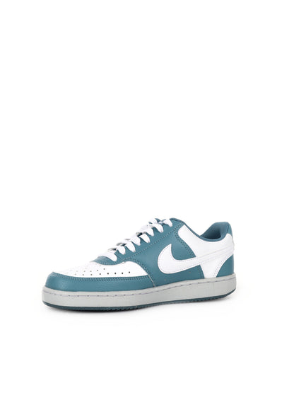 SNEAKERS COURT VISION LOW DONNA BIANCO AZZURRO