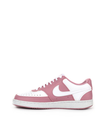 SNEAKERS COURT VISION LOW DONNA BIANCO ROSA