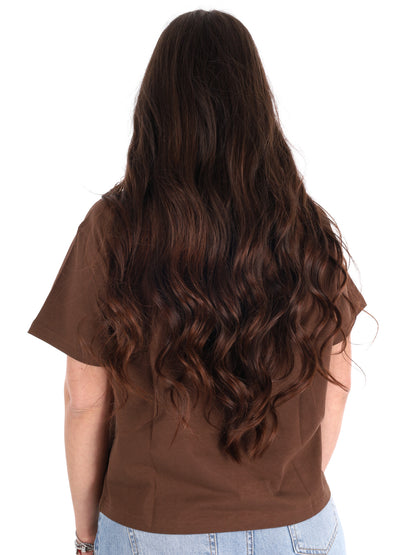 T-shirt Dickies Oakport Boxy donna marrone