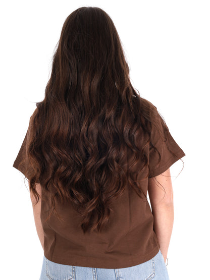 T-shirt Dickies Oakport Boxy donna marrone