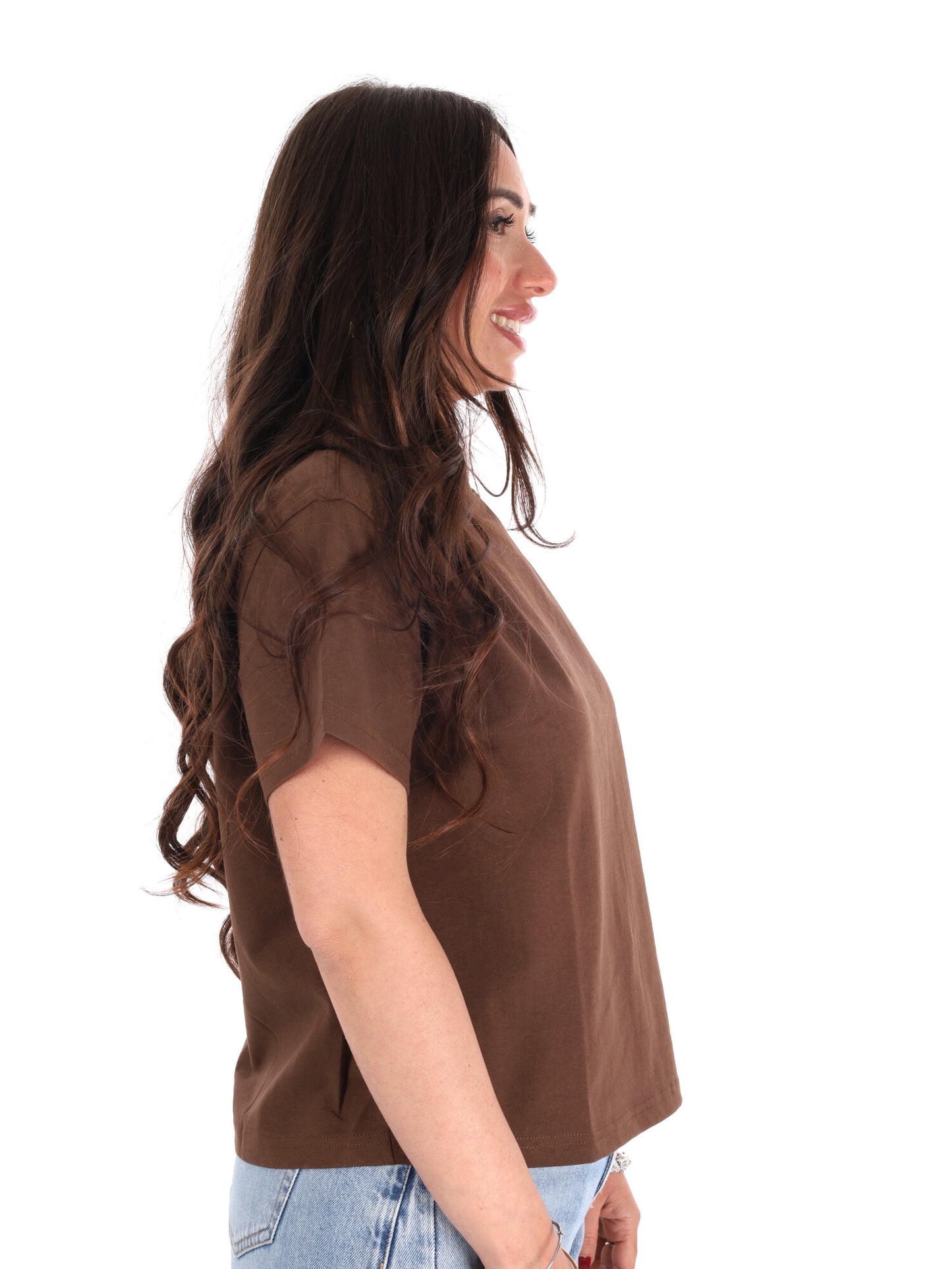 T-shirt Dickies Oakport Boxy donna marrone