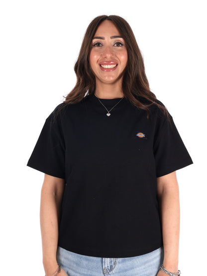 Dickies Oakport Boxy, t-shirt cropped donna nera
