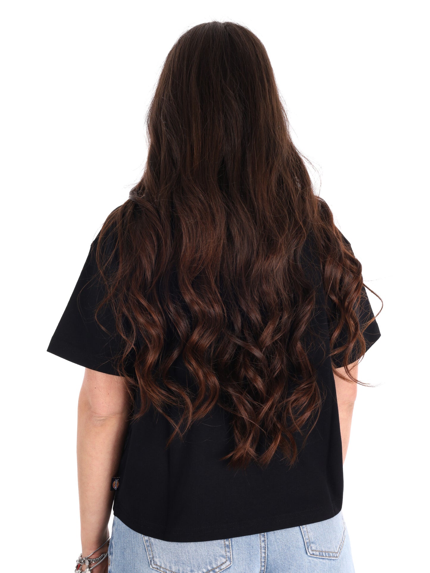 Dickies Oakport Boxy, t-shirt cropped donna nera