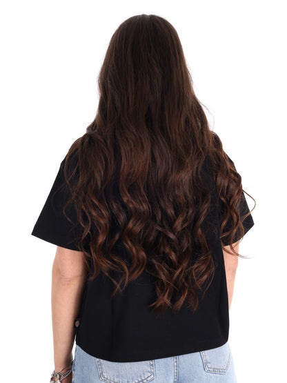Dickies Oakport Boxy, t-shirt cropped donna nera