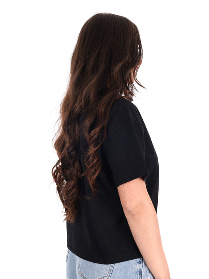 Dickies Oakport Boxy, t-shirt cropped donna nera