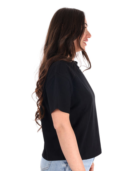 Dickies Oakport Boxy, t-shirt cropped donna nera