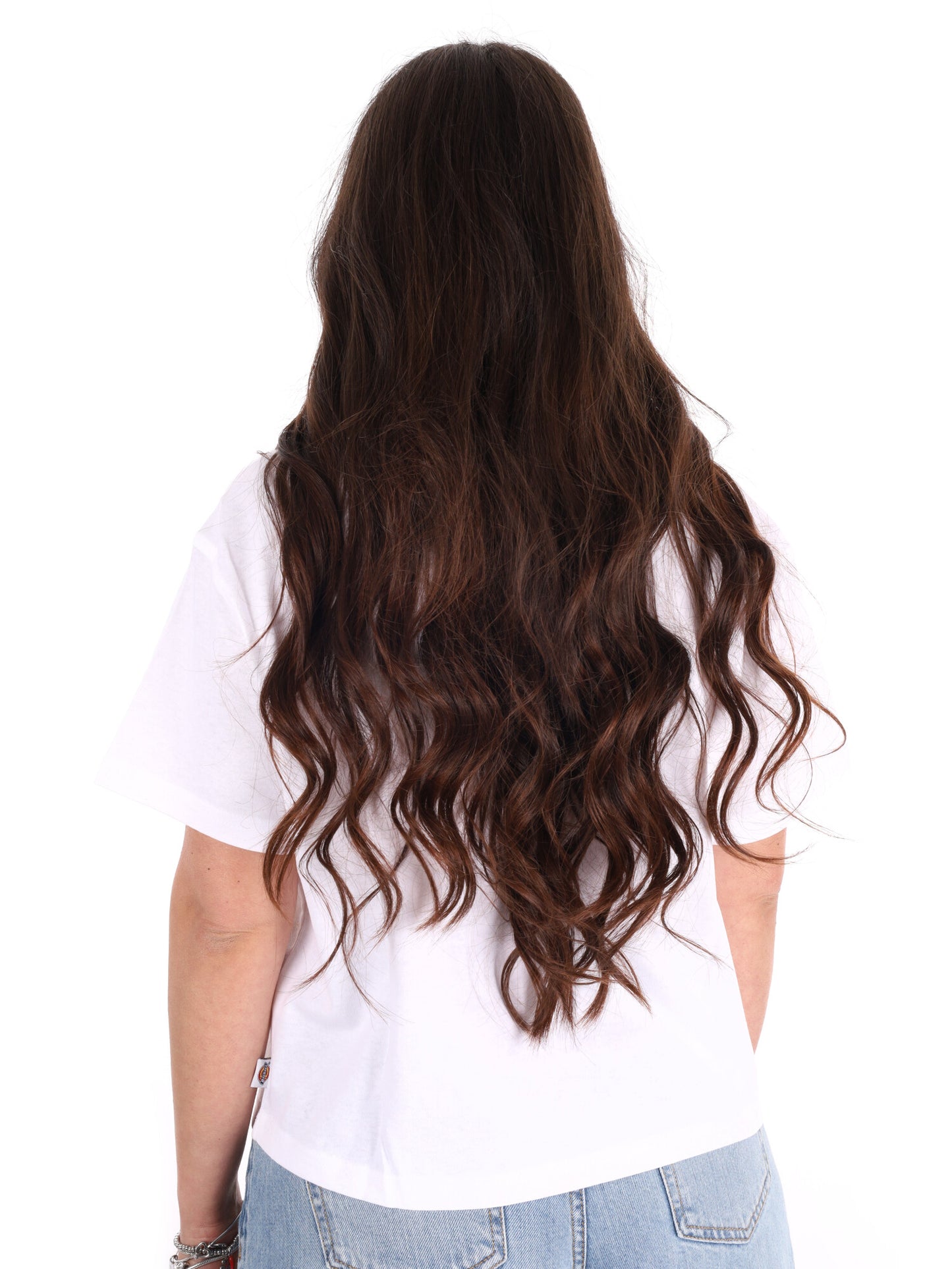 Dickies Oakport Boxy, t-shirt donna bianca a maniche corte