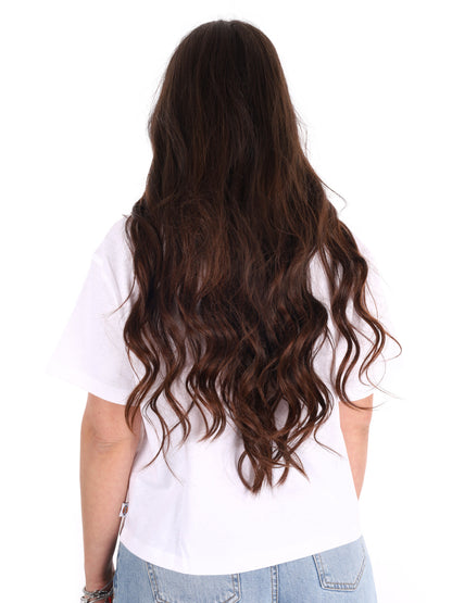 Dickies Oakport Boxy, t-shirt donna bianca a maniche corte