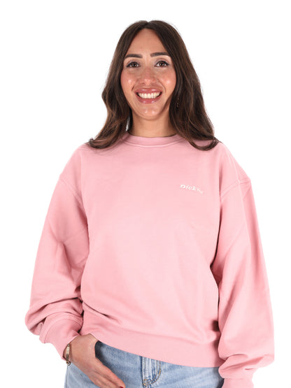 Felpa donna Dickies Loretto in rosa delicato