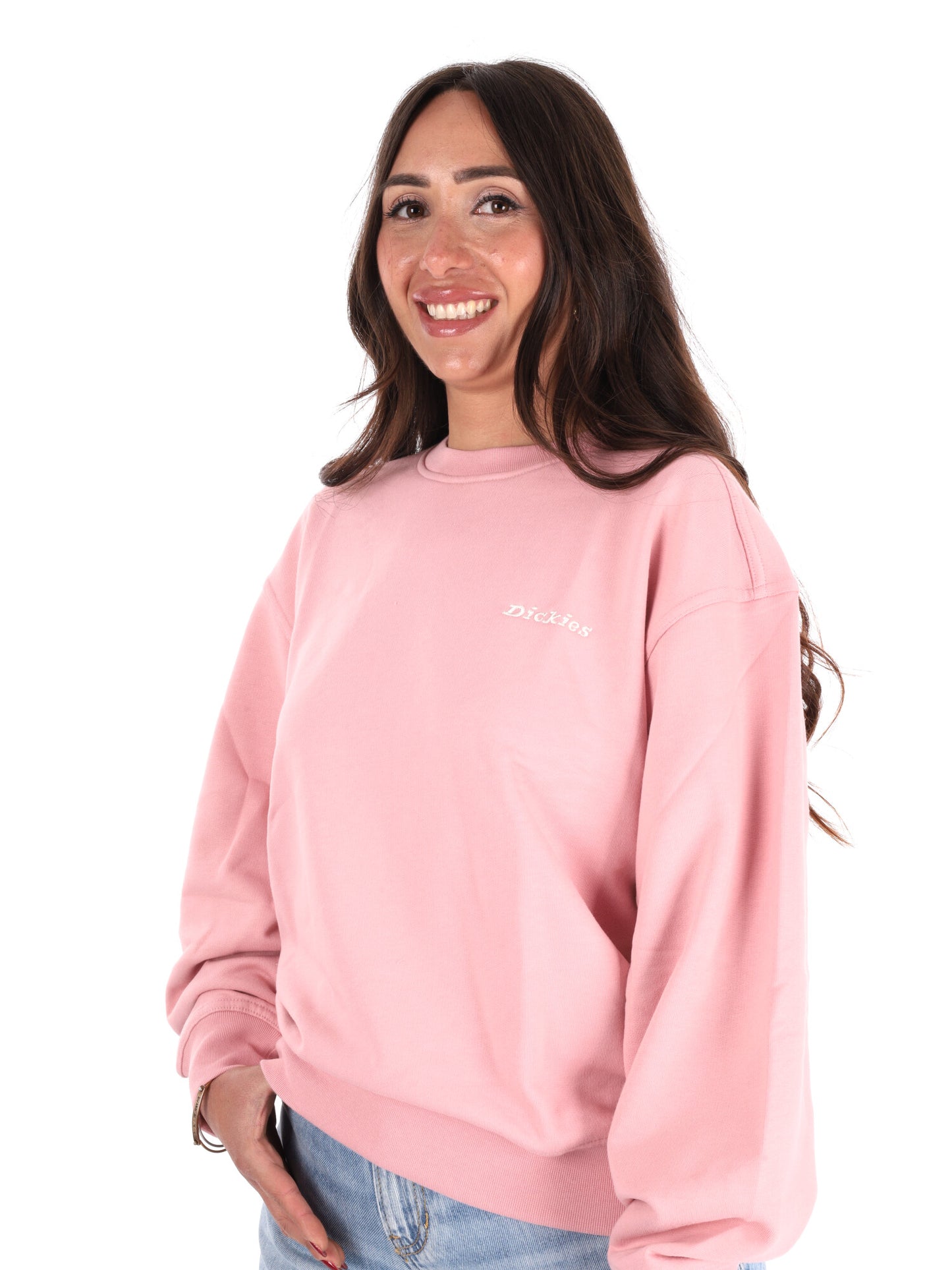 Felpa donna Dickies Loretto in rosa delicato