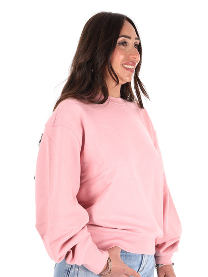 Felpa donna Dickies Loretto in rosa delicato