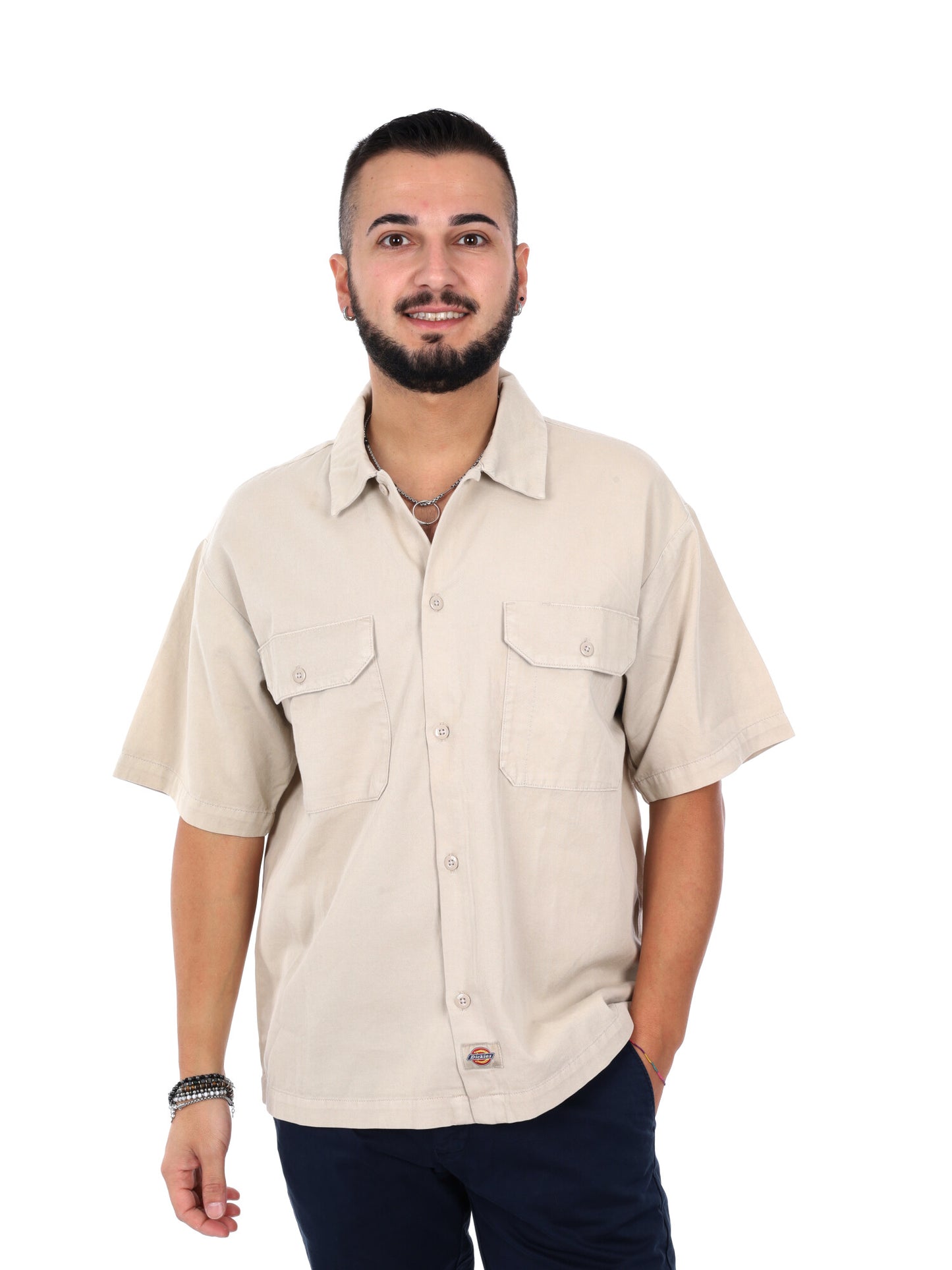 Dickies 247 GD Work, camicia uomo grigia resistente per il lavoro