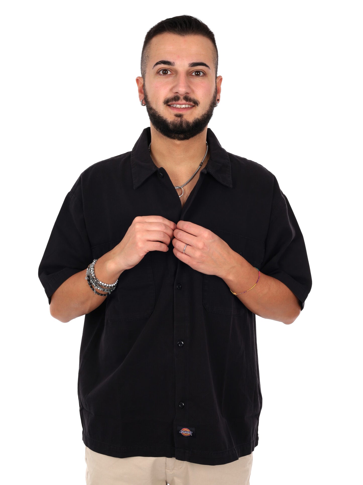 Dickies 247 GD Work, camicia uomo nera resistente