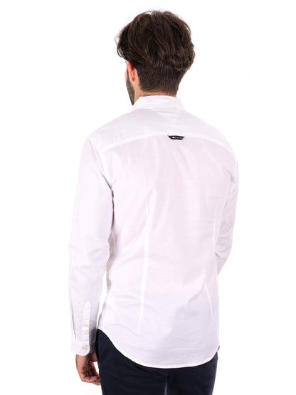 CAMICIA SLIM FIT TOMMY JEANS DA UOMO BIANCO