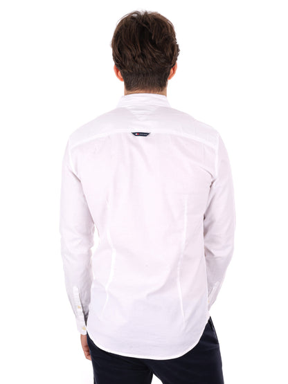 CAMICIA SLIM FIT TOMMY JEANS DA UOMO BIANCO