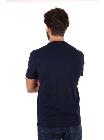 T-SHIRT LOGO LINEARE TOMMY JEANS DA UOMO BLU