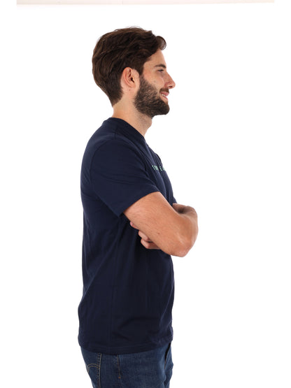 T-SHIRT LOGO LINEARE TOMMY JEANS DA UOMO BLU