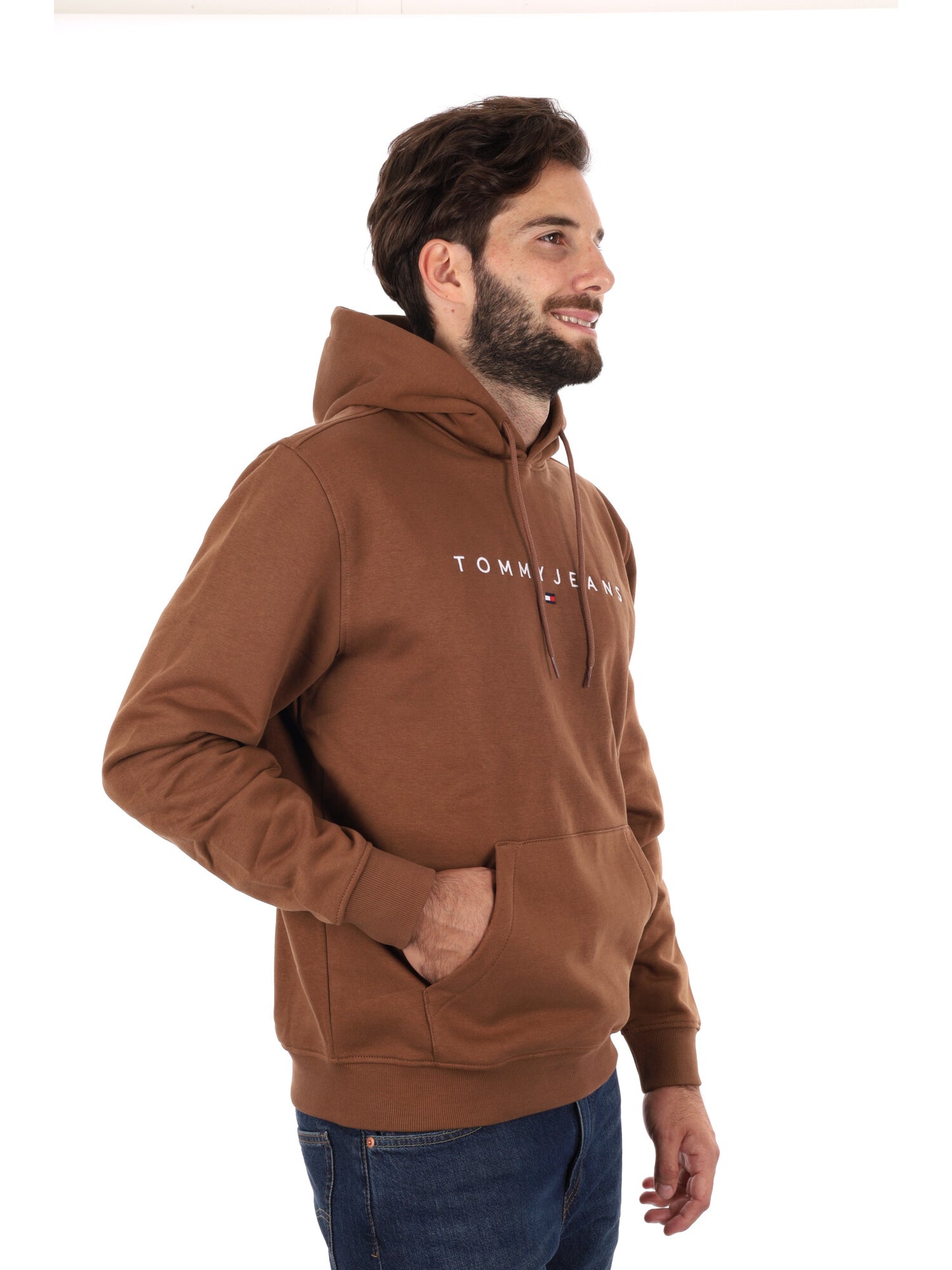 FELPA CON CAPPUCCIO TOMMY JEANS UOMO BISCOTTO
