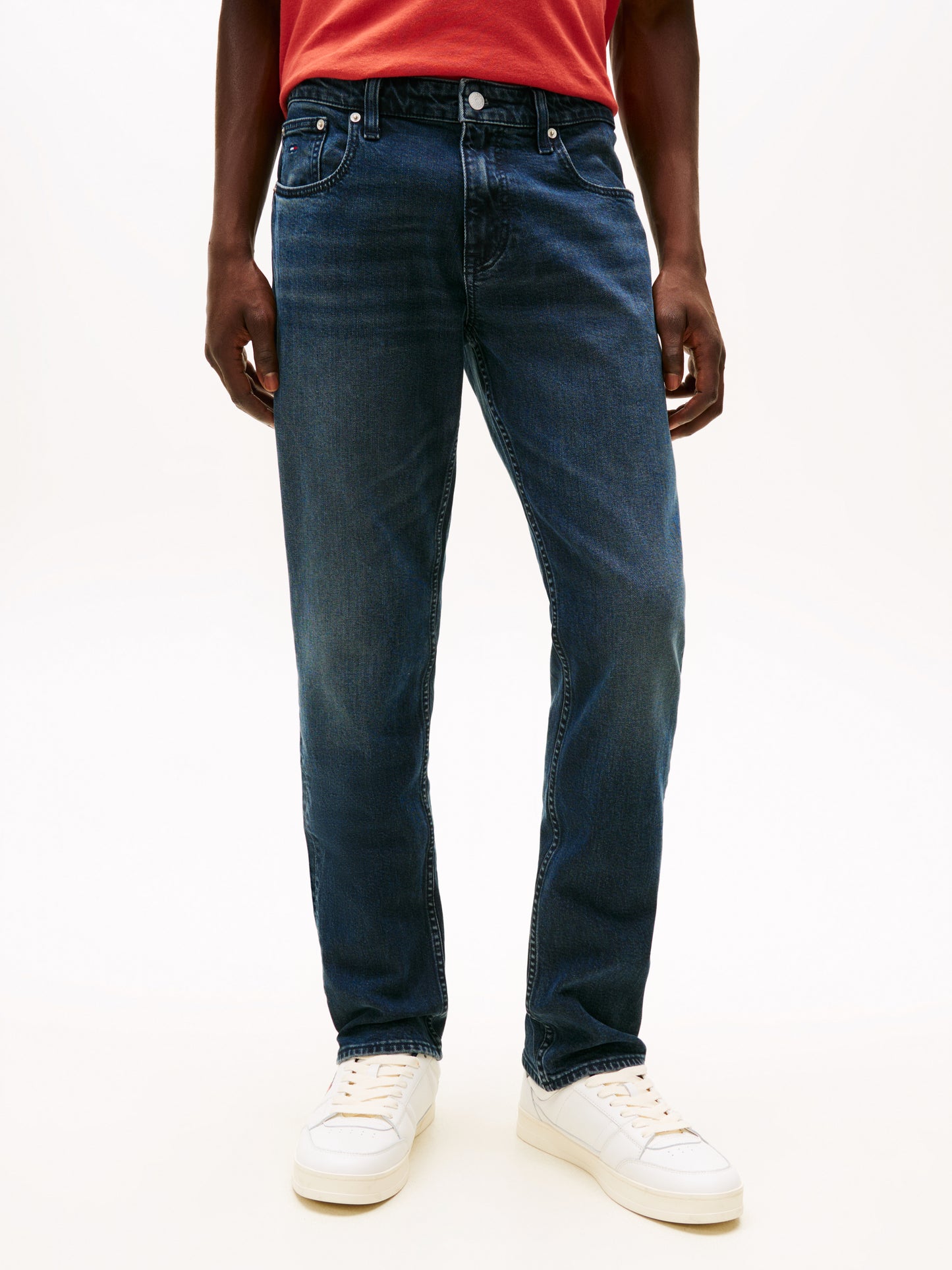 Jeans slim fit Scanton da uomo in denim blu Tommy Hilfiger