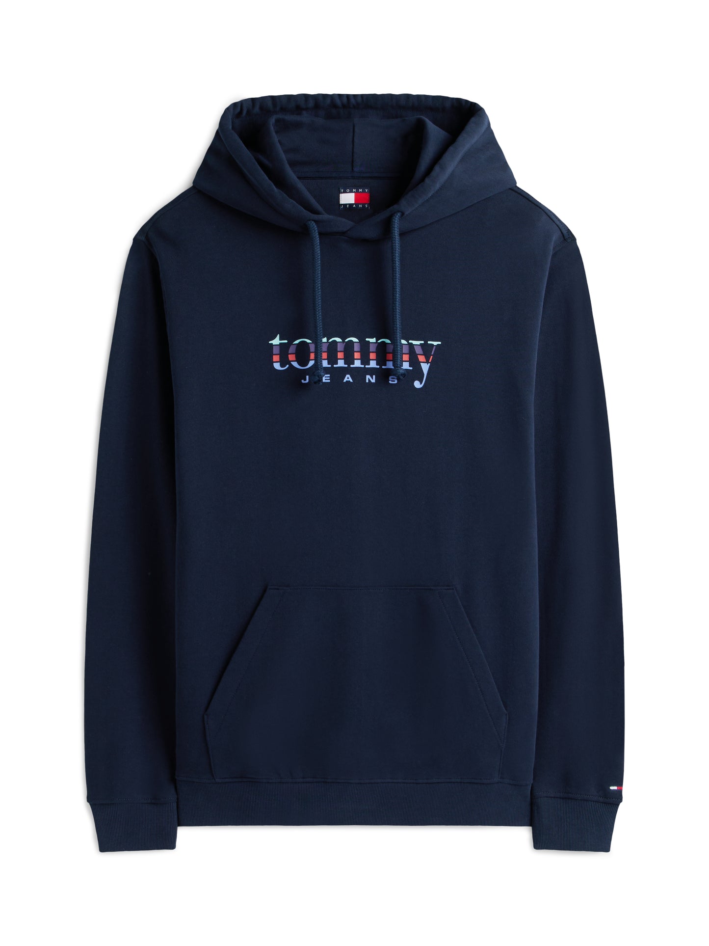 Felpa con cappuccio blu Tommy Jeans da uomo con logo