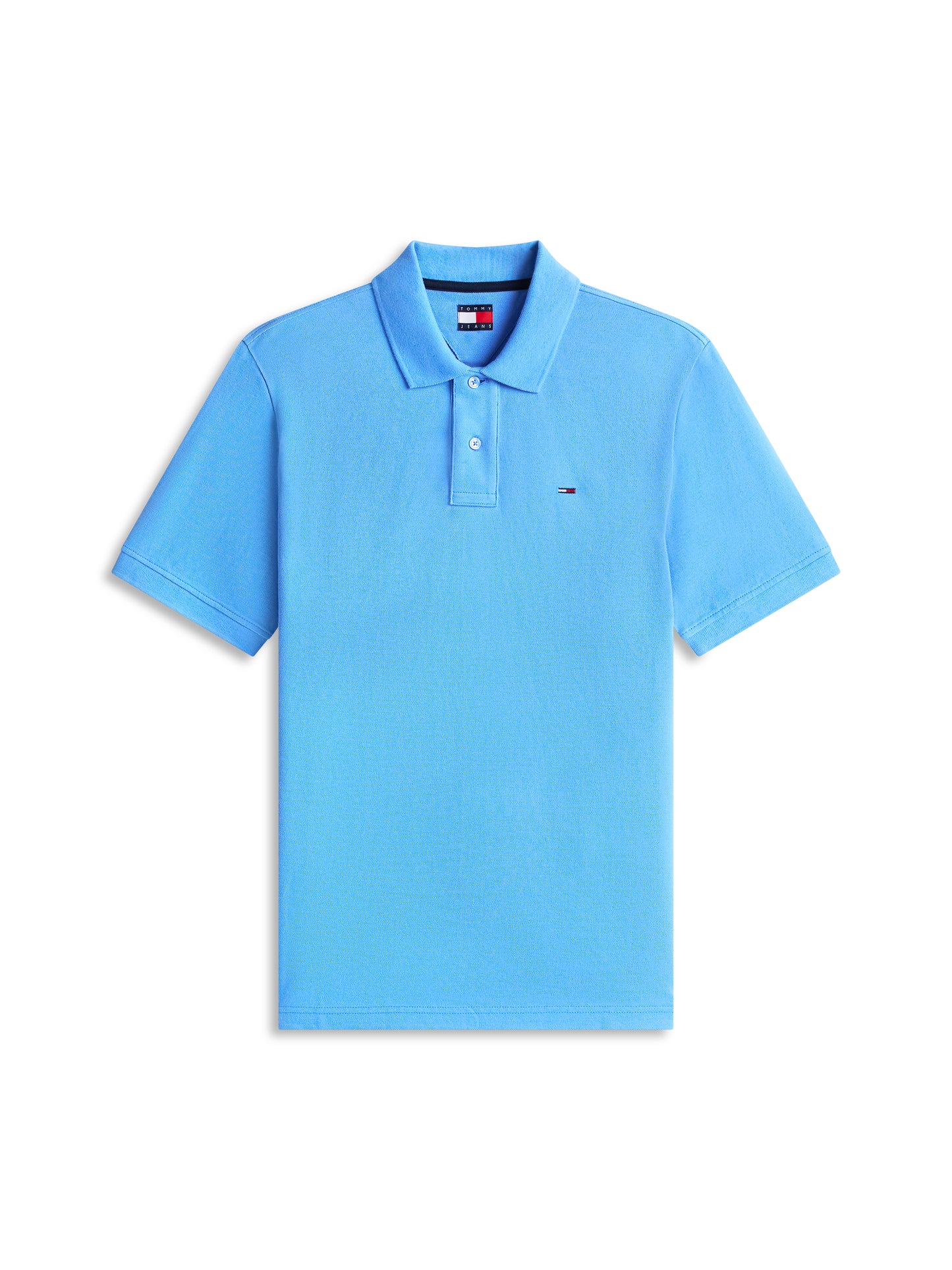 POLO REGULAR CELESTE TOMMY JEANS CON LOGO DA UOMO