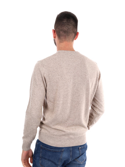 MAGLIA GIROCOLLO FB DA UOMO BEIGE