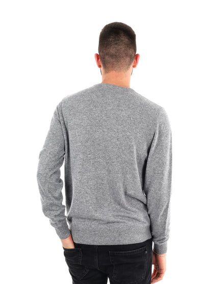 MAGLIA GIROCOLLO FB DA UOMO GRIGIO