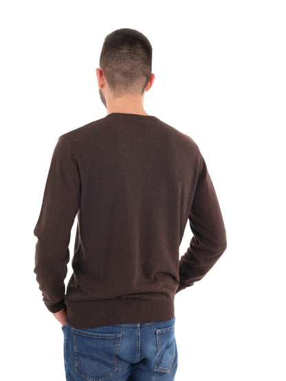 MAGLIA GIROCOLLO FB DA UOMO MARRONE