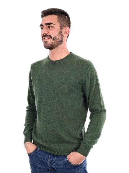 MAGLIA GIROCOLLO FB DA UOMO VERDE