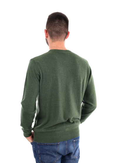 MAGLIA GIROCOLLO FB DA UOMO VERDE