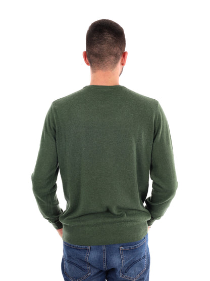 MAGLIA GIROCOLLO FB DA UOMO VERDE