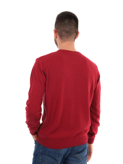 MAGLIA GIROCOLLO FB DA UOMO RUBINO