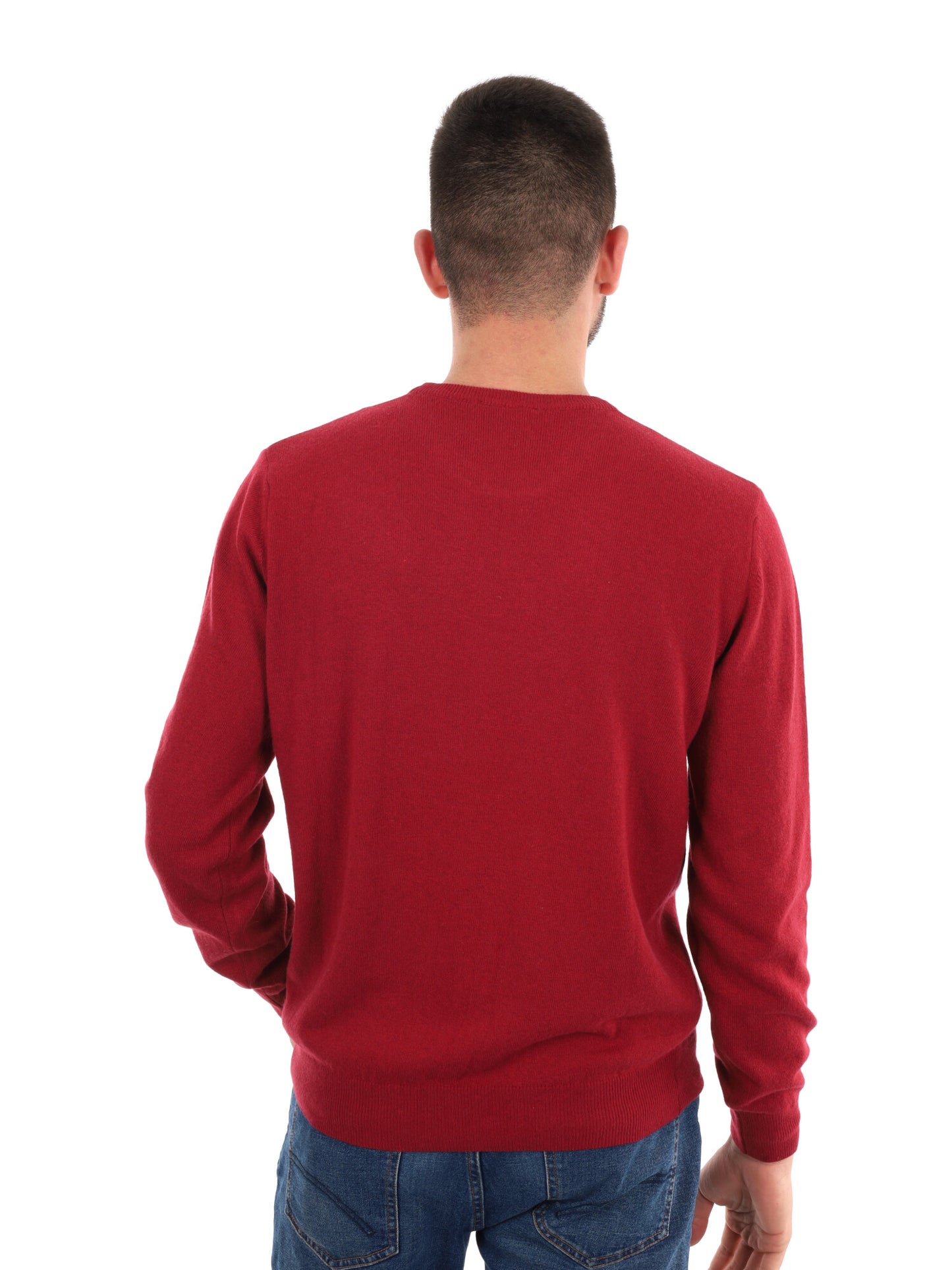 MAGLIA GIROCOLLO FB DA UOMO RUBINO