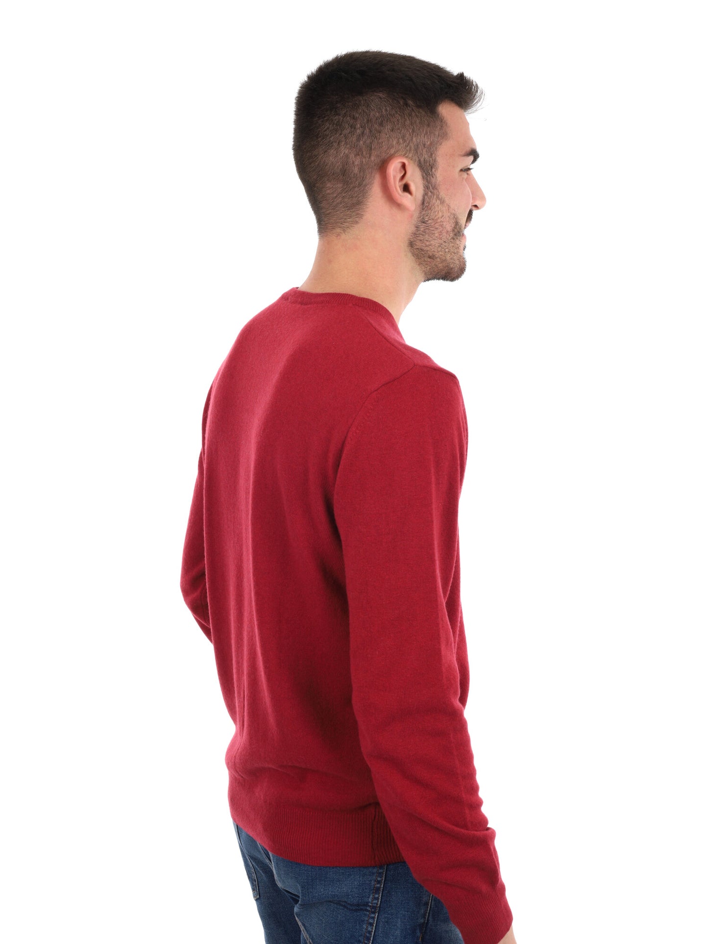 MAGLIA GIROCOLLO FB DA UOMO RUBINO