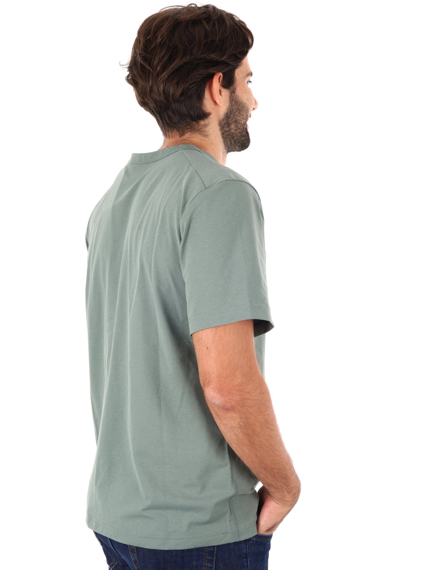 T-SHIRT DRI-FIT UV HYVERSE NIKE DA UOMO VERDE