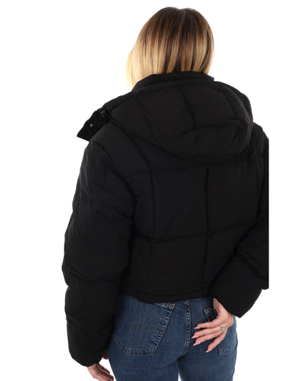 PIUMINO IMBOTTITO CROPPED ALASKA TOMMY JEANS DA DONNA NERO