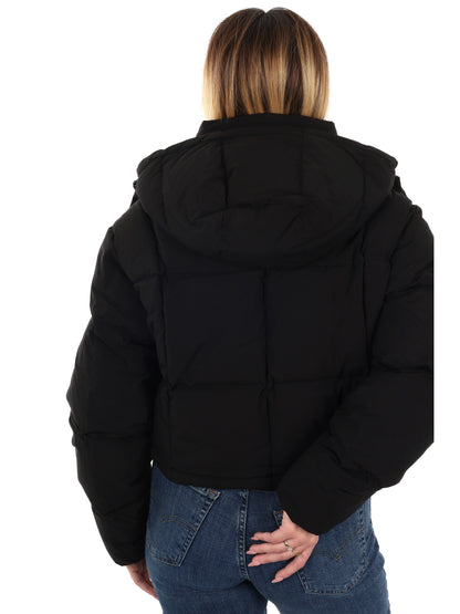 PIUMINO IMBOTTITO CROPPED ALASKA TOMMY JEANS DA DONNA NERO