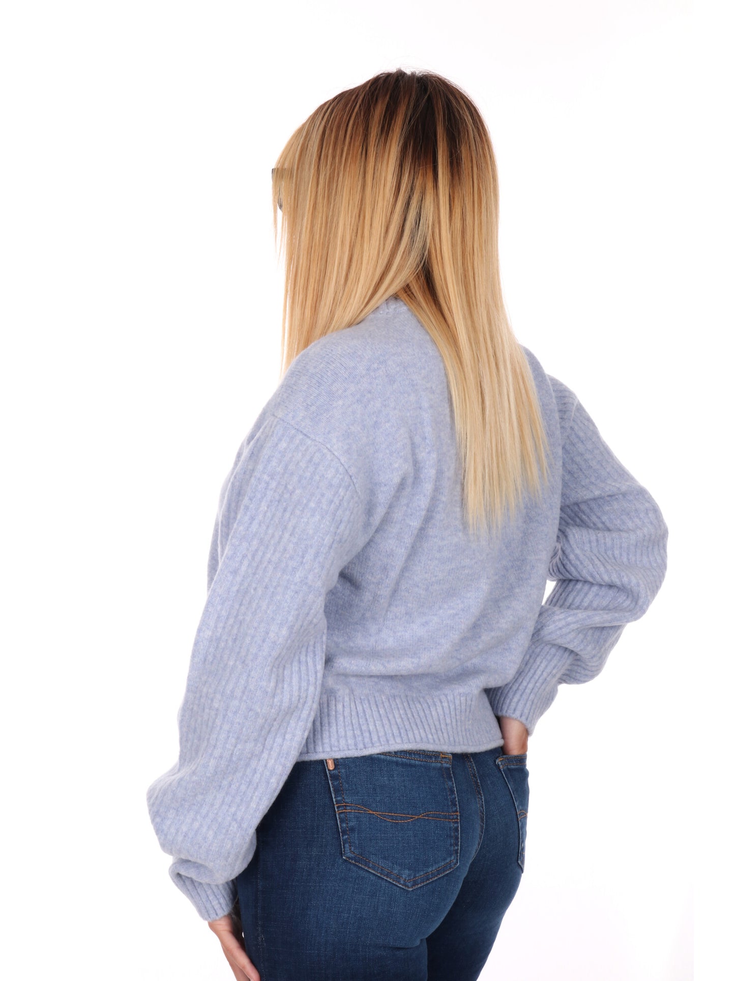 PULLOVER FLAG TOMMY JEANS DA DONNA LILLA