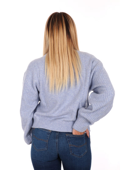 PULLOVER FLAG TOMMY JEANS DA DONNA LILLA