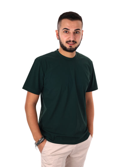 Fb Energy V004, t-shirt verde casual da uomo in cotone
