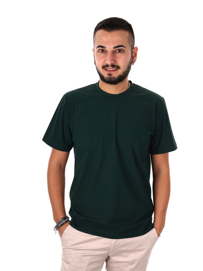 Fb Energy V004, t-shirt verde casual da uomo in cotone