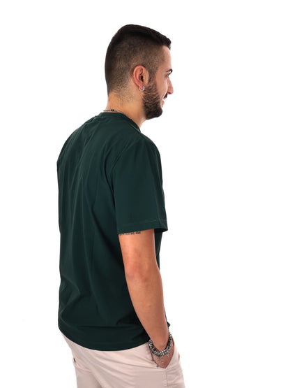 Fb Energy V004, t-shirt verde casual da uomo in cotone