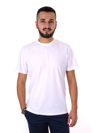 T-shirt bianca FB Energy W001 da uomo dallo stile casual