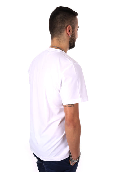 T-shirt bianca FB Energy W001 da uomo dallo stile casual