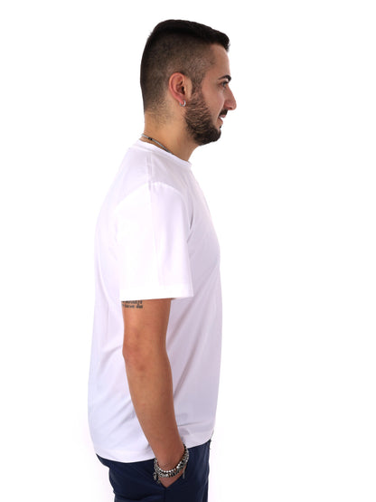T-shirt bianca FB Energy W001 da uomo dallo stile casual