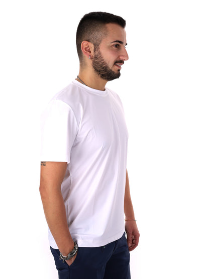 T-shirt bianca FB Energy W001 da uomo dallo stile casual