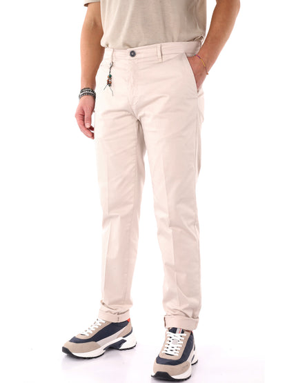 Pantaloni beige FB Enzo da uomo per un look casual e raffinato